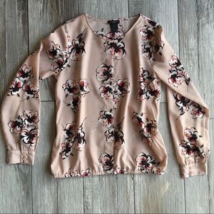 Ann Taylor Petite Floral Blouse